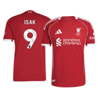 Jogador ISAK #9 Liverpool Casa Futebol Camisas 2025/26 Vermelho