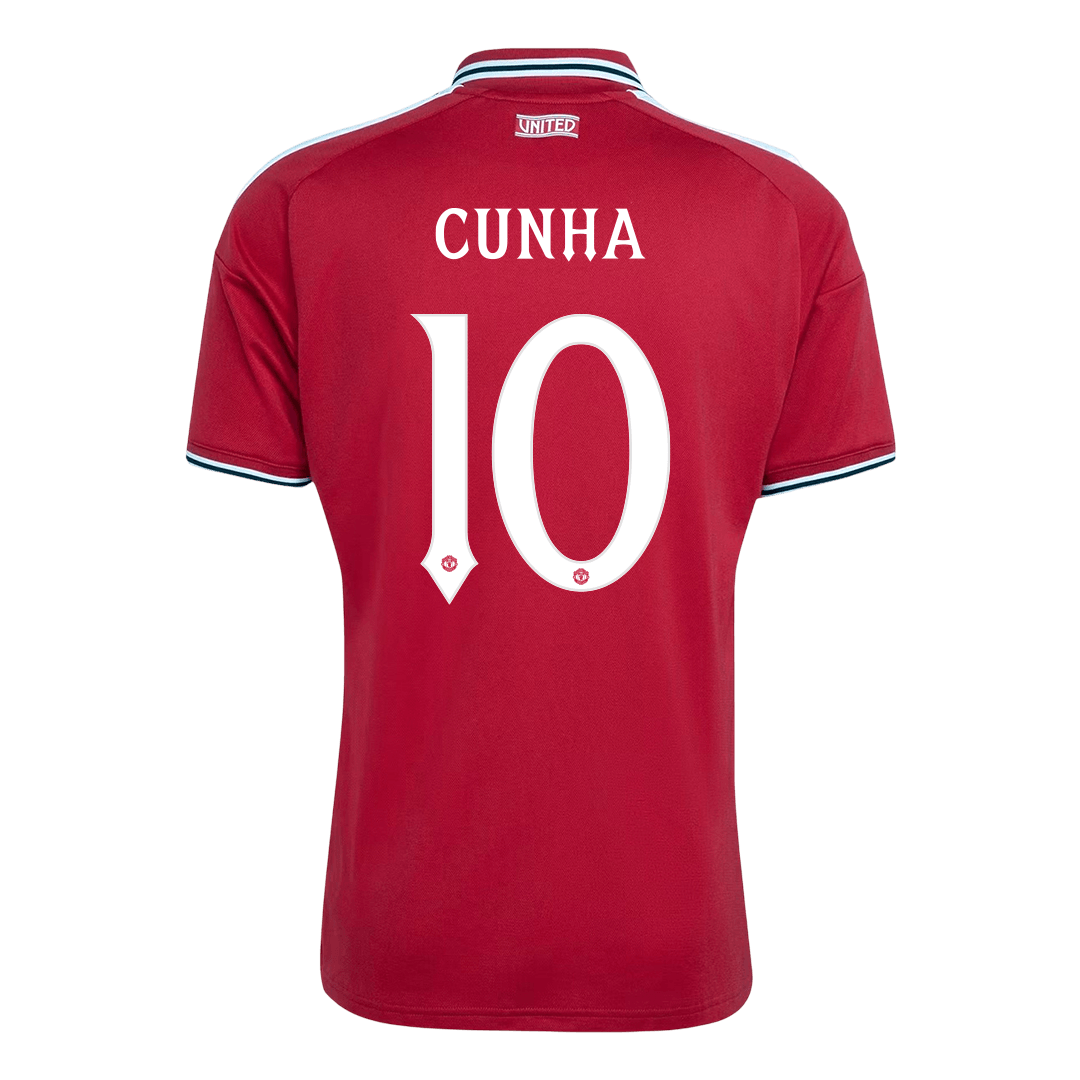 CUNHA #10 Manchester United Casa Camisa 2026/27 Vermelho UCL
