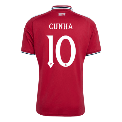 CUNHA #10 Manchester United Casa Camisa 2026/27 Vermelho UCL