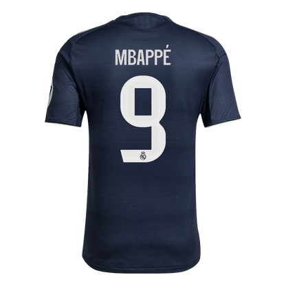 Autêntico MBAPPÉ #9 Real Madrid Fora Futebol Camisas 2025/26 Marinha