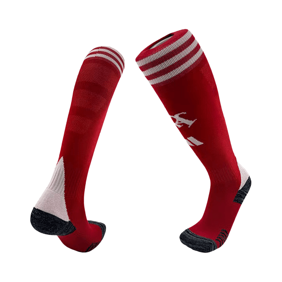 Arsenal Casa Meias 2025/26 Vermelho