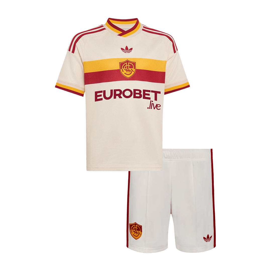 Roma Infantil 
 Fora Futebol Camisa 2026/27 Branco