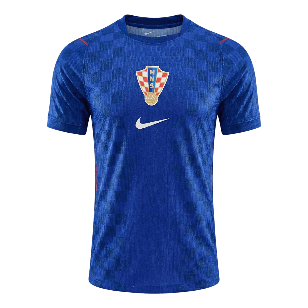 Versão do Jogador Croatia Fora World Cup Futebol Camisas 2026 Azul