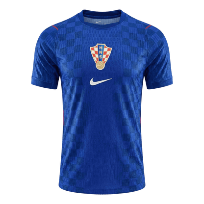 Versão do Jogador Croatia Fora World Cup Futebol Camisas 2026 Azul