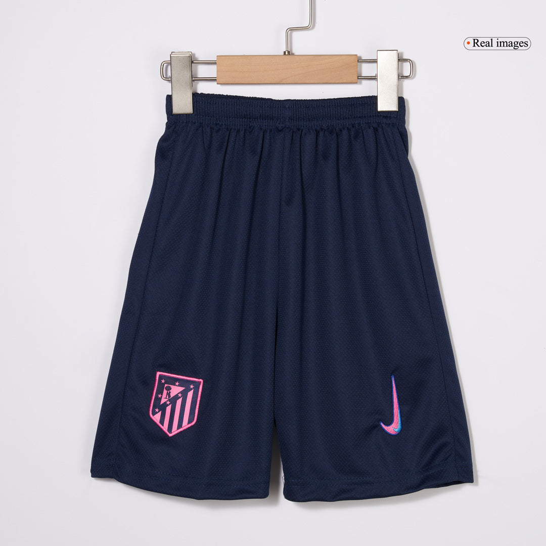 Crianças Atlético de Madrid Personalizado Terceiro Fora Kits Completos de Futebol 2024/25