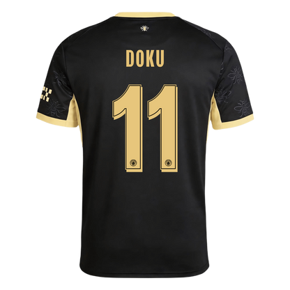 DOKU #11 Manchester City Fora Camisa 2026/27 Preto UCL