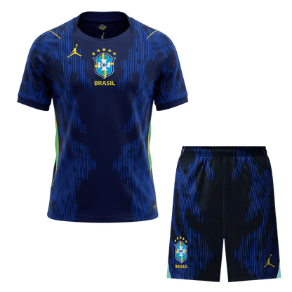 Brazil Fora Copa do Mundo Camisa Conjunto(Camisa+Calções) 2026 - camisola de futebol para adeptos em