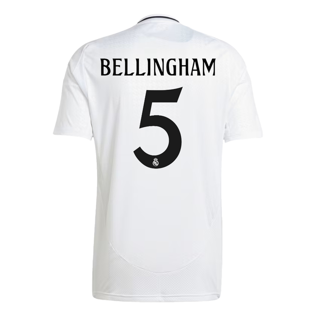 Real Madrid football shirt BELLINGHAM #5 Home 2024/25