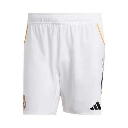 Autêntico Real Madrid Casa Camisa Conjunto (Camisola + Calções) 2025/26- Branco