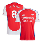degaard #8 Camisa de futebol principal do Arsenal 2024/25