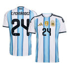 【Super Qualidade】 E. FERNÁNDEZ #24 Argentina
 Casa Futebol Camisa 2026