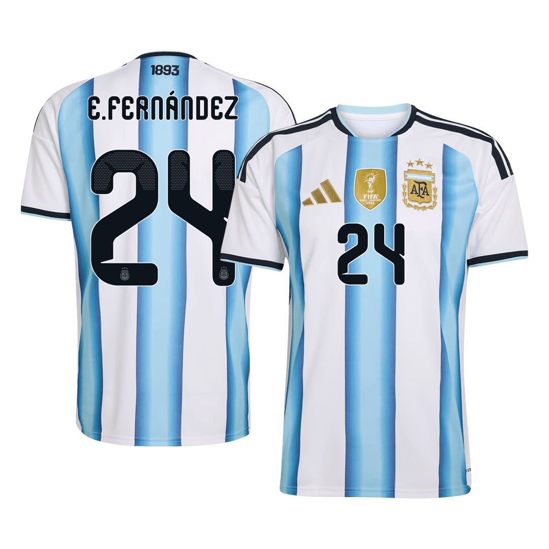 【Super Qualidade】 E. FERNÁNDEZ #24 Argentina
 Casa Futebol Camisa 2026