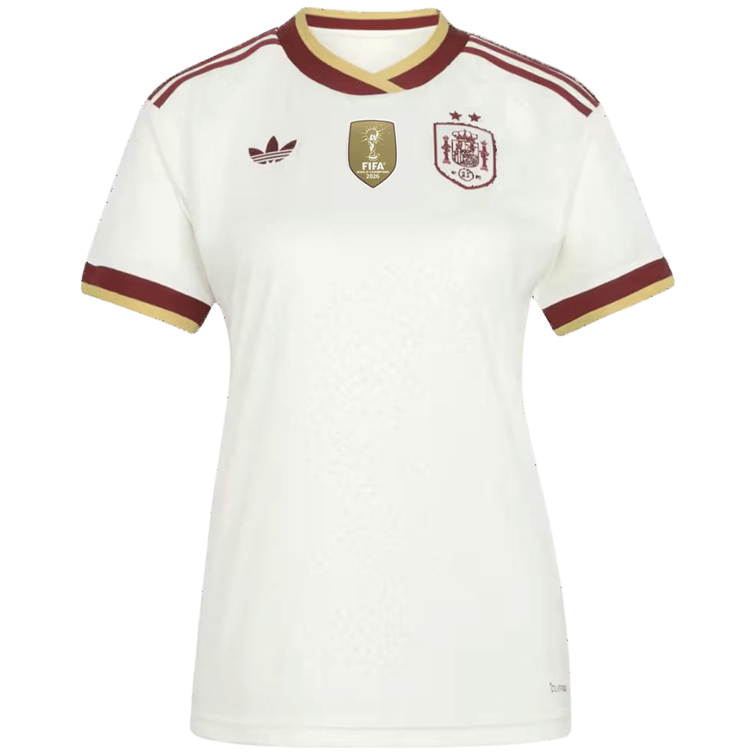 Mulheres Spain Alternativa Camisa World Cup 2026 Branco