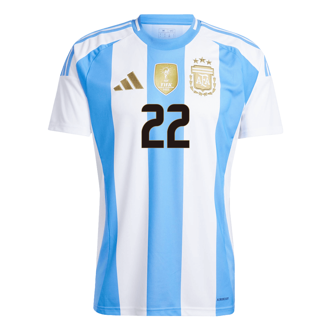 Camisola de futebol L.MART?NEZ #22 Argentina Home 2024