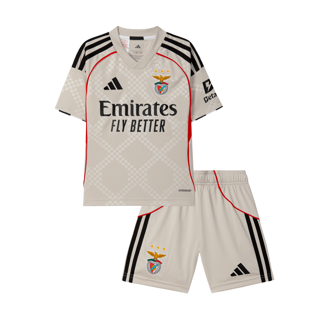 Benfica Infantil 
 Fora Futebol Camisa 2025/26 camisola de futebol