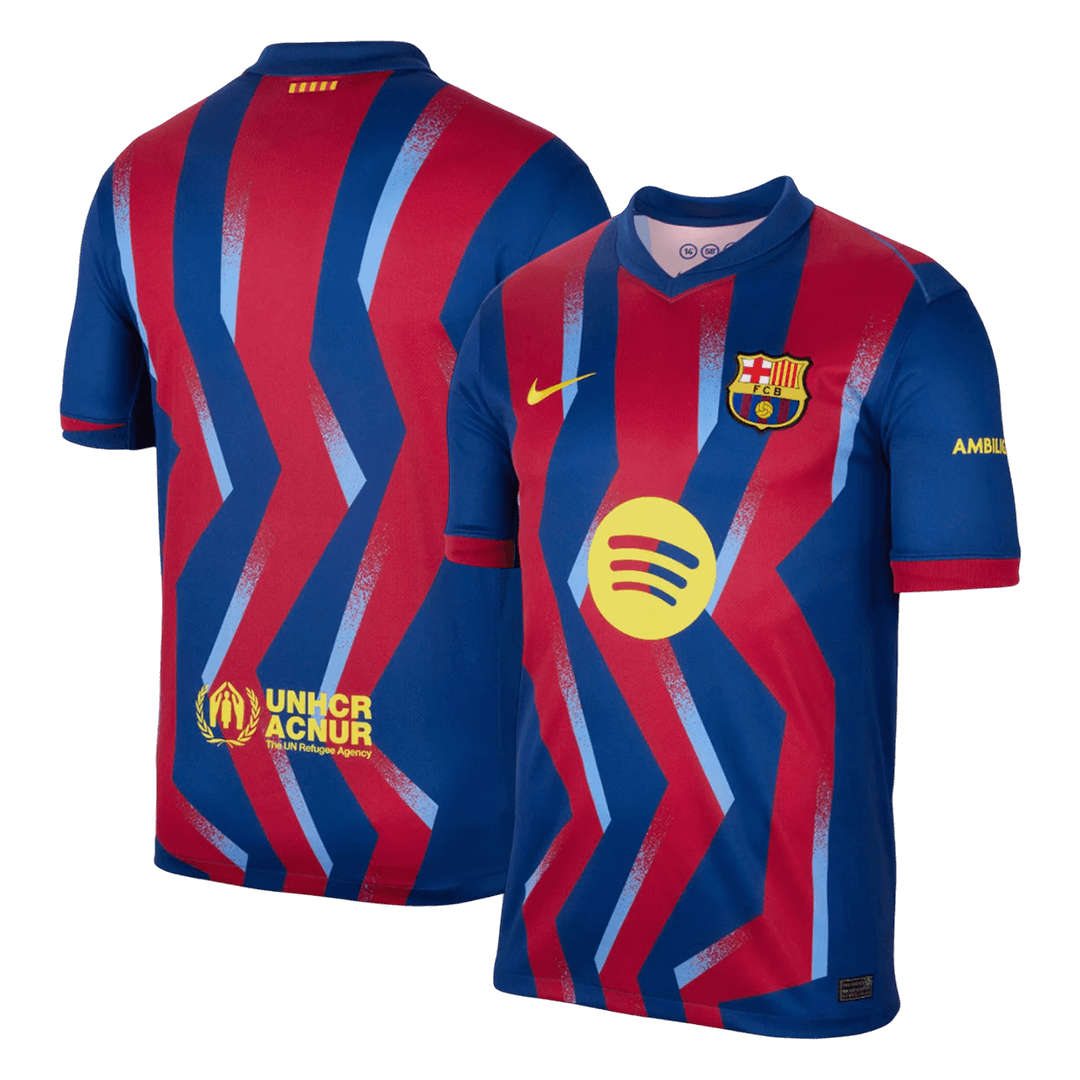 Barcelona Quarta Camisa 2025/26 Vermelho&Azul