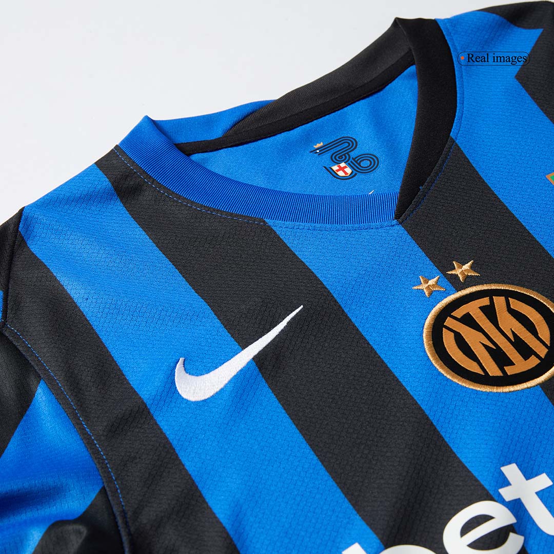 Camisola de futebol LAUTARO #10 Inter de Mil?o Home personalizada 2024/25