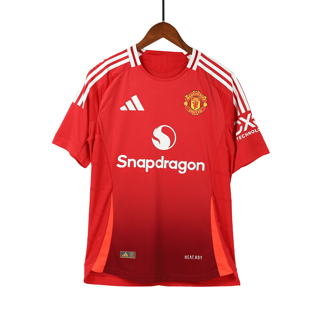 Camisola de futebol autêntica GARNACHO #17 Manchester United Home 2024/25