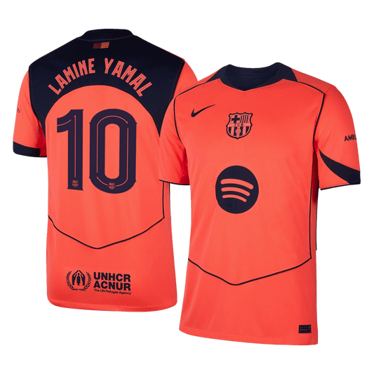 LAMINE YAMAL #10 Barcelona Fora Terceira Camisa 2025/26 UCL