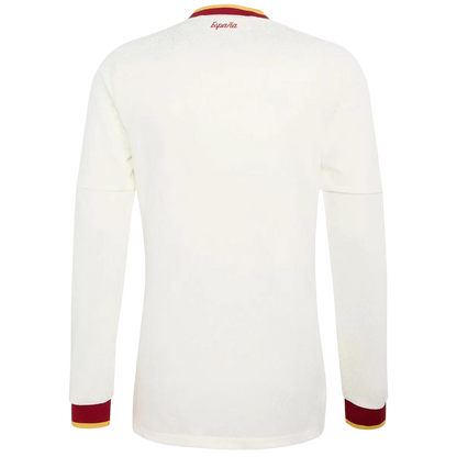 Espanha Fora Manga comprida Camisa 2026 Branco