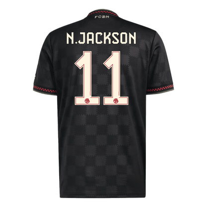 N.JACKSON #11 Bayern Munich Fora Terceira Camisa 2025/26 Preto