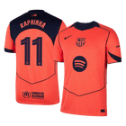 RAPHINHA #11 Barcelona Fora Terceira Camisa 2025/26 UCL