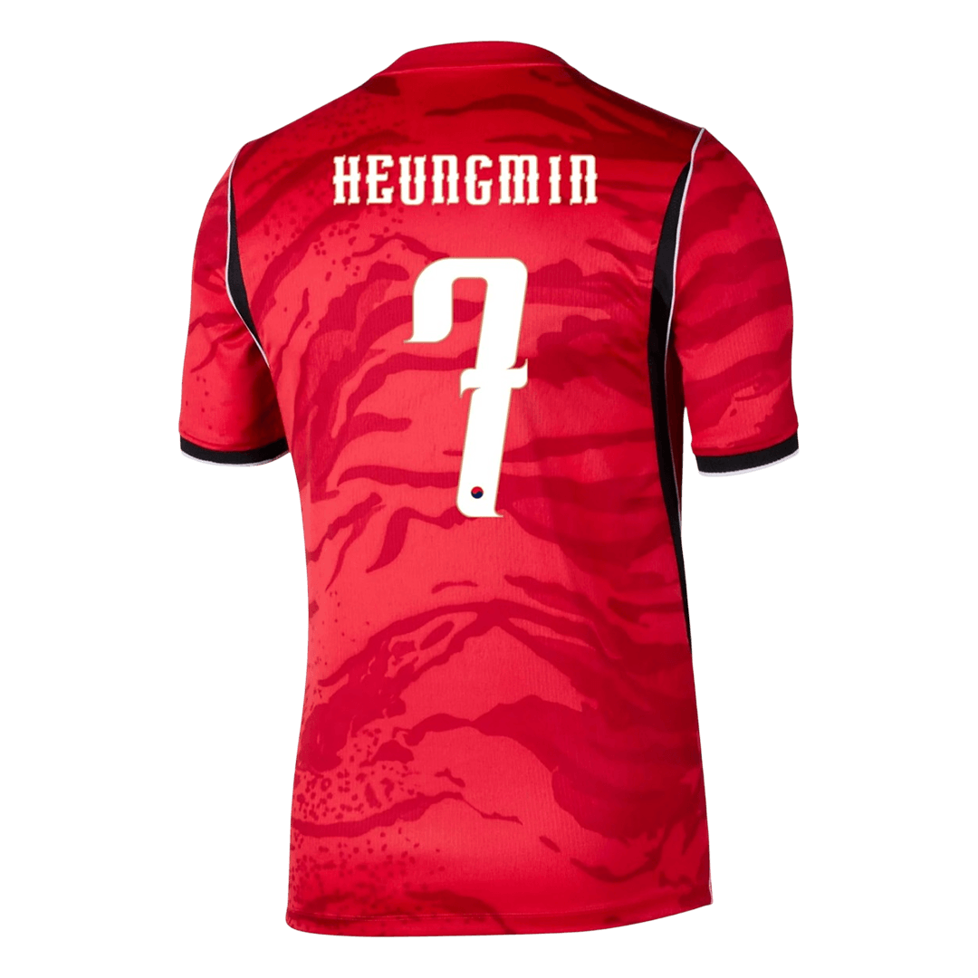 HEUNGMIN #7 South Korea Casa Copa do Mundo Camisa 2026 Vermelho - camisola de futebol para adeptos em - imagem 2