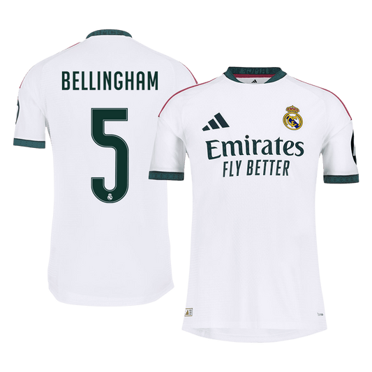 Versão do Jogador BELLINGHAM #5 Real Madrid Casa Futebol Camisas 2026/27 Branco