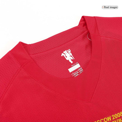 Camiseta retro de fútbol SCHOLES #18 del Manchester United 2007/08 - Final de la UCL