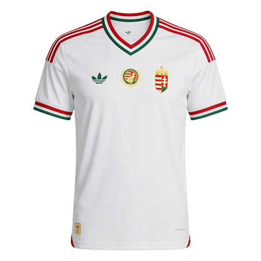 Hungría Fora Camisa Copa do Mundo 2026 Branco - camisola de futebol para adeptos em