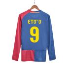 ETO'O #9 Barcelona Retro Jersey Home Camisola de futebol de manga comprida 2008/09 - Final da UCL
