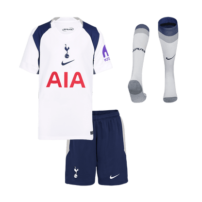 Tottenham Hotspur Infantil 
 Casa Futebol Camisa Conjunto (Camisa+Shorts+Meias) 2025/26 Branco
