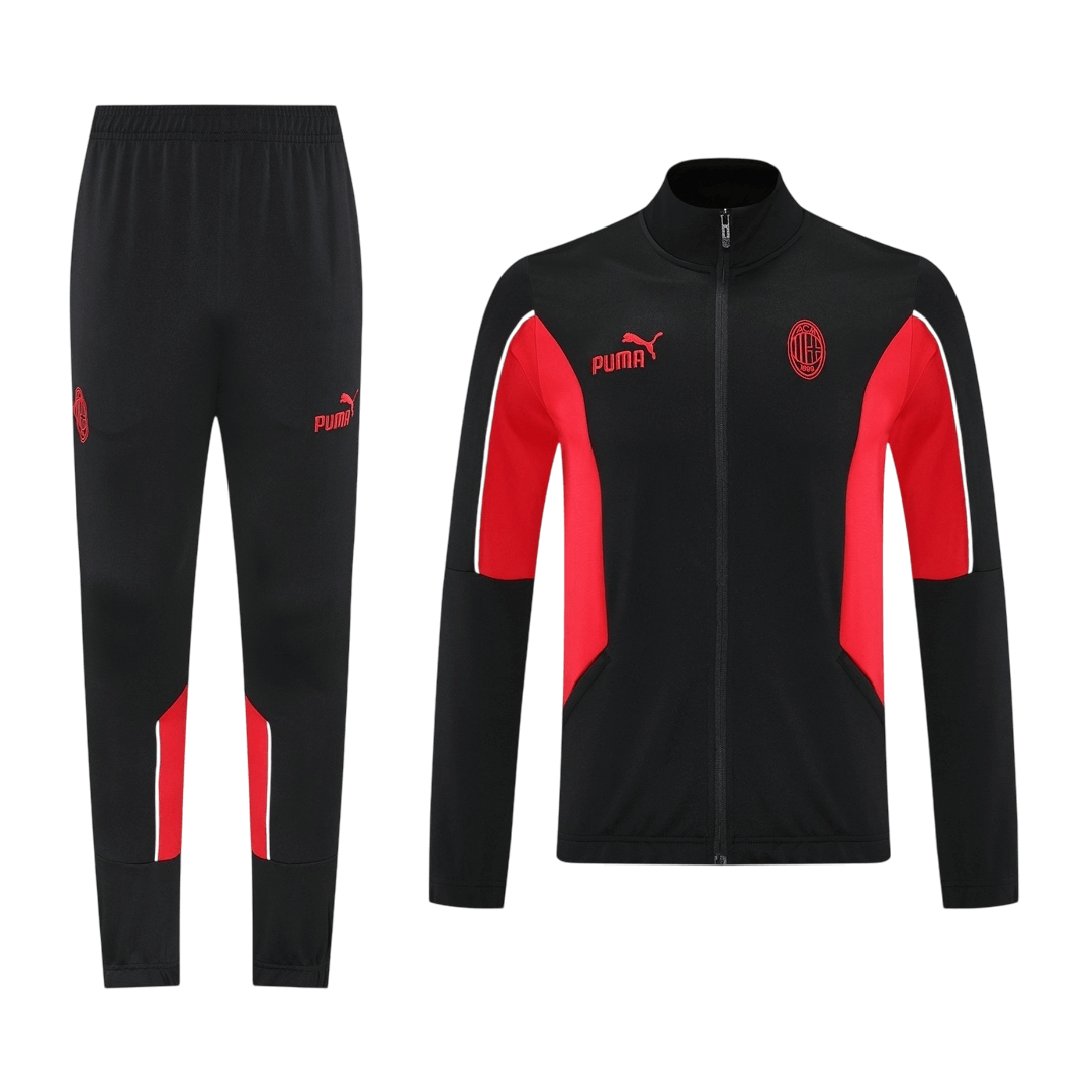 AC Milan Treino Jaqueta Conjunto (Jaqueta + Calças) 2025/26 Preto