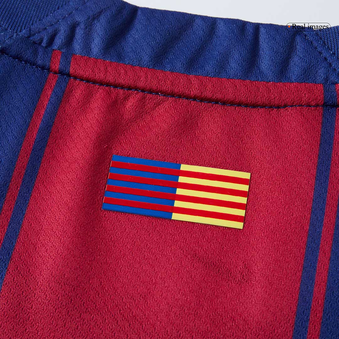 LAMINE YAMAL #10 Barcelona Casa Camisa 2025/26- Vermelho&Azul
