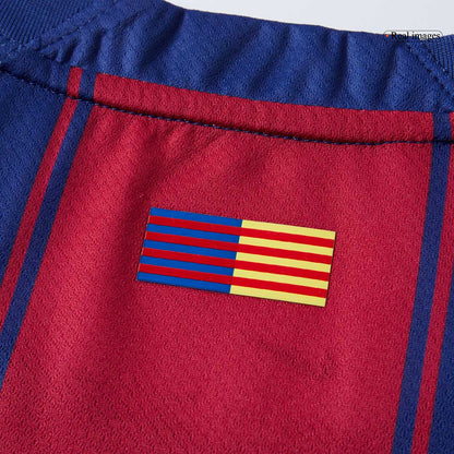 LAMINE YAMAL #10 Barcelona Casa Camisa 2025/26- Vermelho&Azul