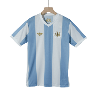 Camisola de futebol MESSI #10 Argentina personalizada 2024 50th aniversário