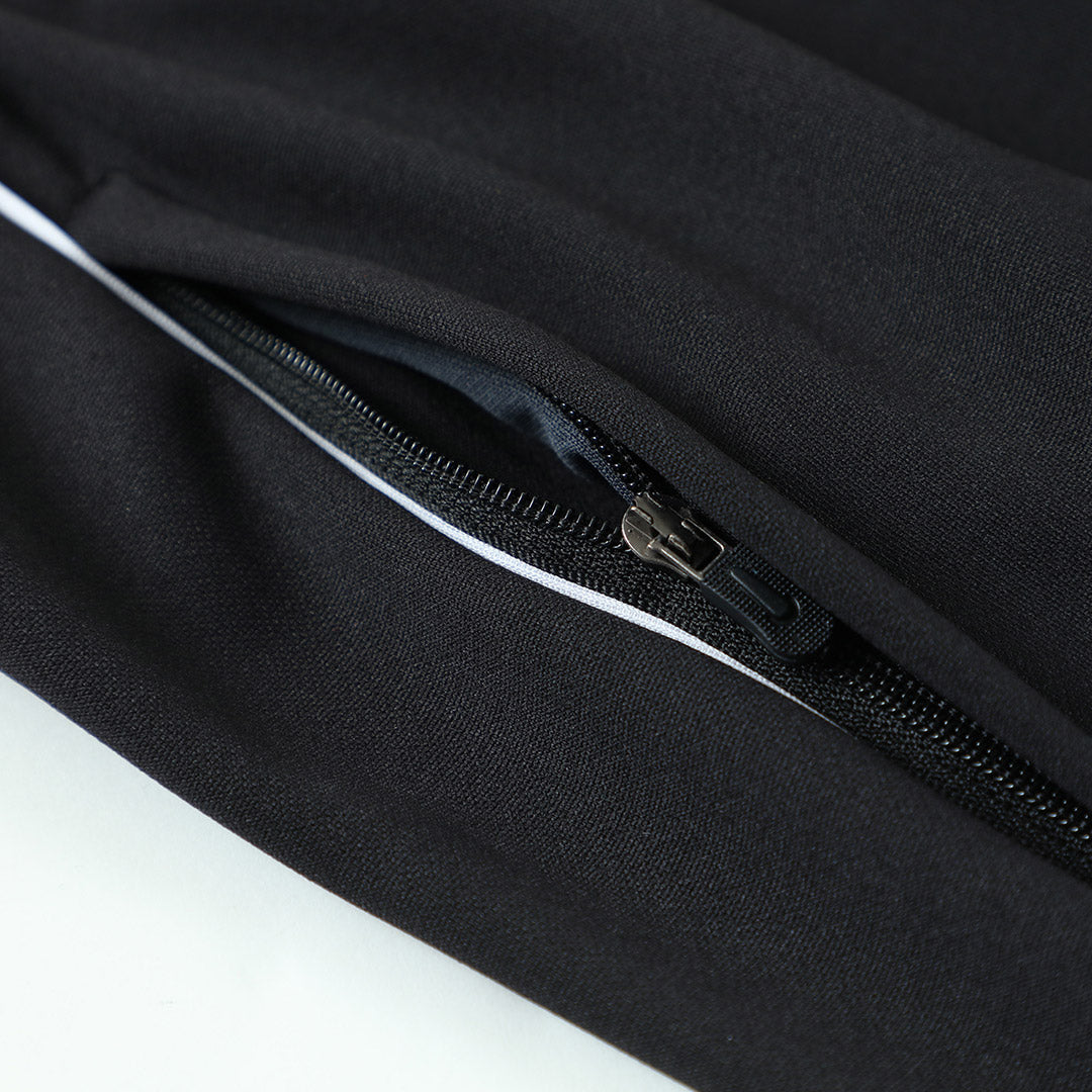 Real Madrid Zíper Moletom Conjunto (Top+Calças) 2025/26 Preto