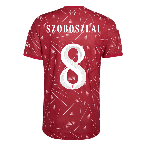 Versão do Jogador SZOBOSZLAI #8 Liverpool Casa Futebol Camisas 2026/27 Vermelho - UCL