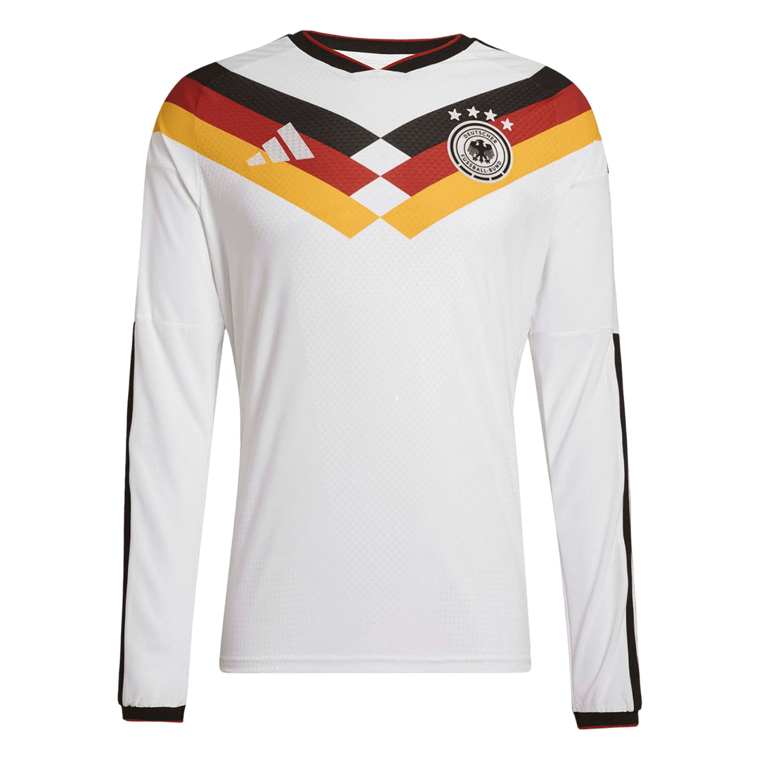 Germany Casa Manga comprida Camisa 2026 Branco - camisola de futebol para adeptos em Portugal