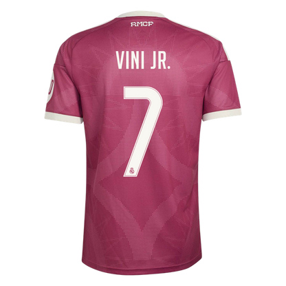 VINI JR. #7 Real Madrid Terceira Camisa 2026/27 Vermelho
