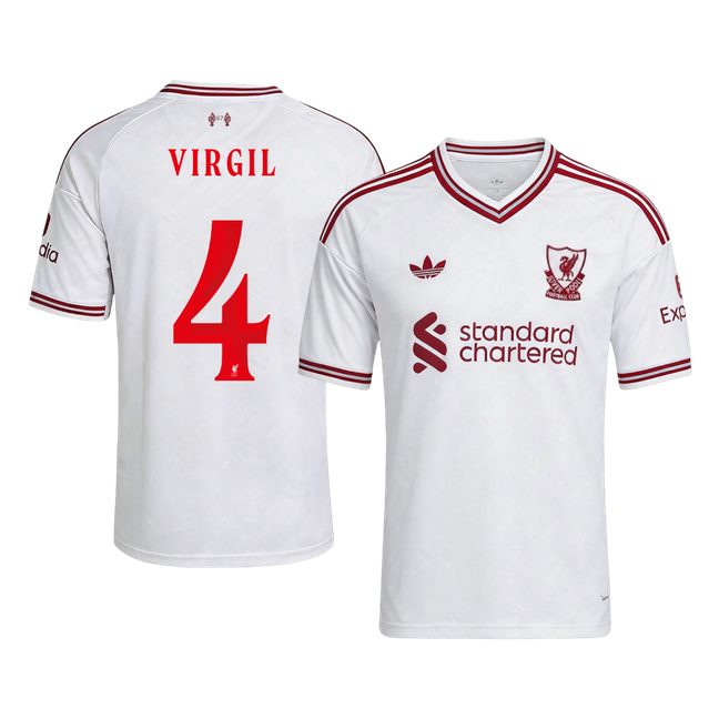VIRGIL #4 Liverpool Fora Camisa 2026/27 Branco UCL