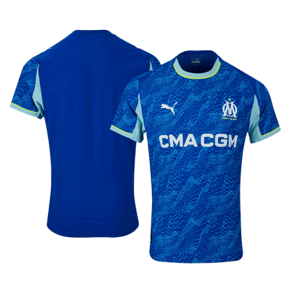Autêntico Marseille Fora Terceira Futebol Camisas 2025/26 Azul