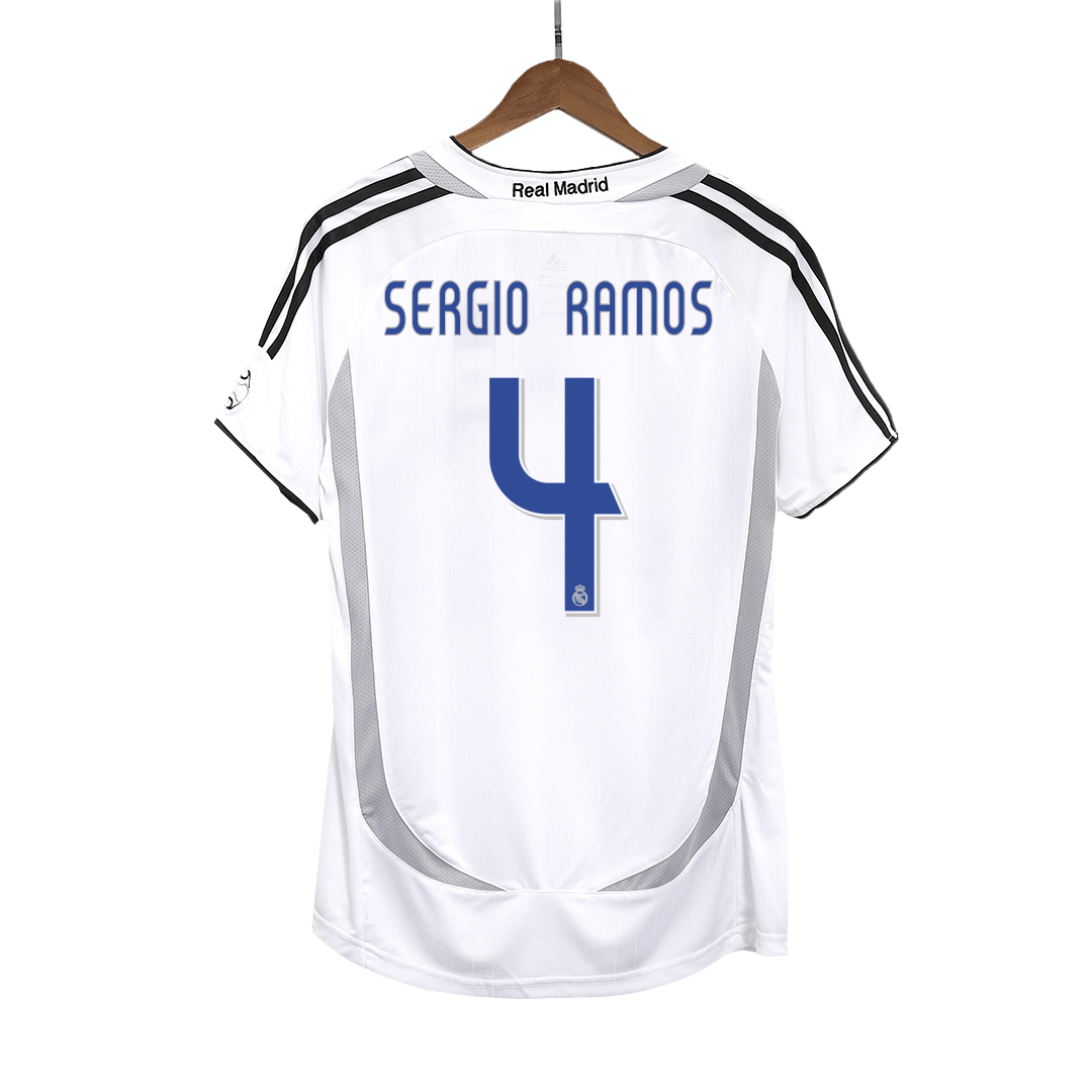 Real Madrid SERGIO RAMOS #4 2006/07 Retro Football Shirt