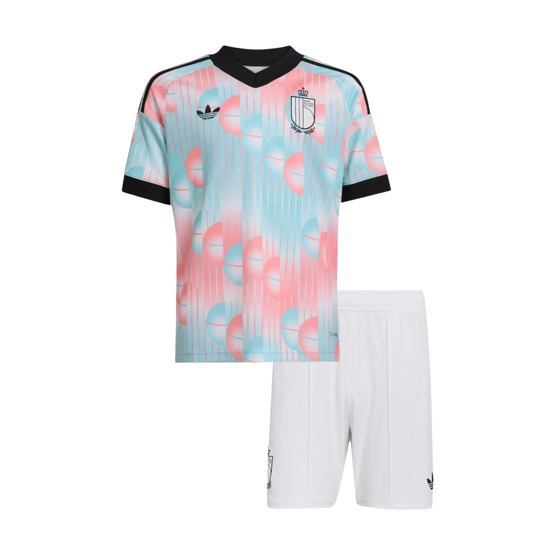 Belgium Infantil Fora Copa do Mundo Futebol Camisa Conjunto (Camisa+Shorts) 2026 - camisola de futebol para