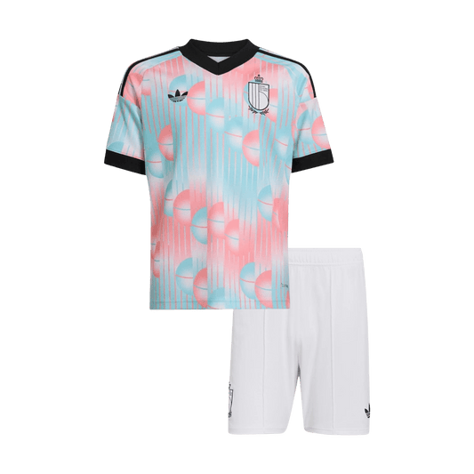 Belgium Infantil Fora Copa do Mundo Futebol Camisa Conjunto (Camisa+Shorts) 2026 - camisola de futebol para