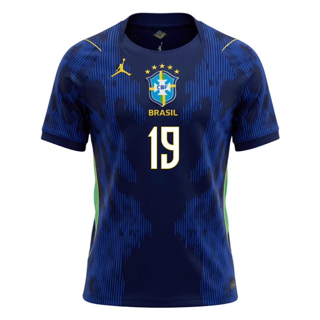 ENDRICK #19 Brazil Fora Copa do Mundo Camisa 2026 Marinha