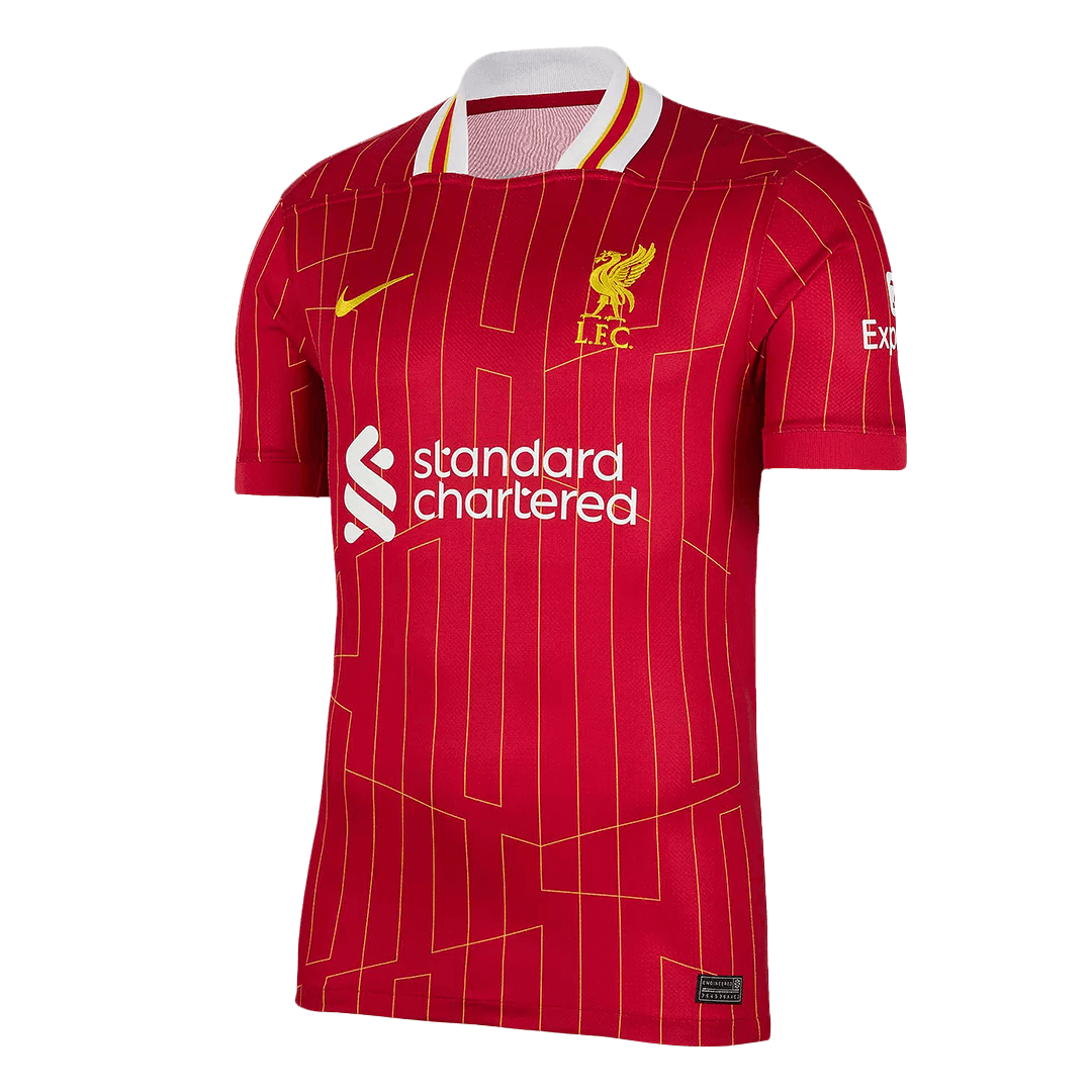 Camisola de futebol para homem Liverpool Casa Champions 24/25