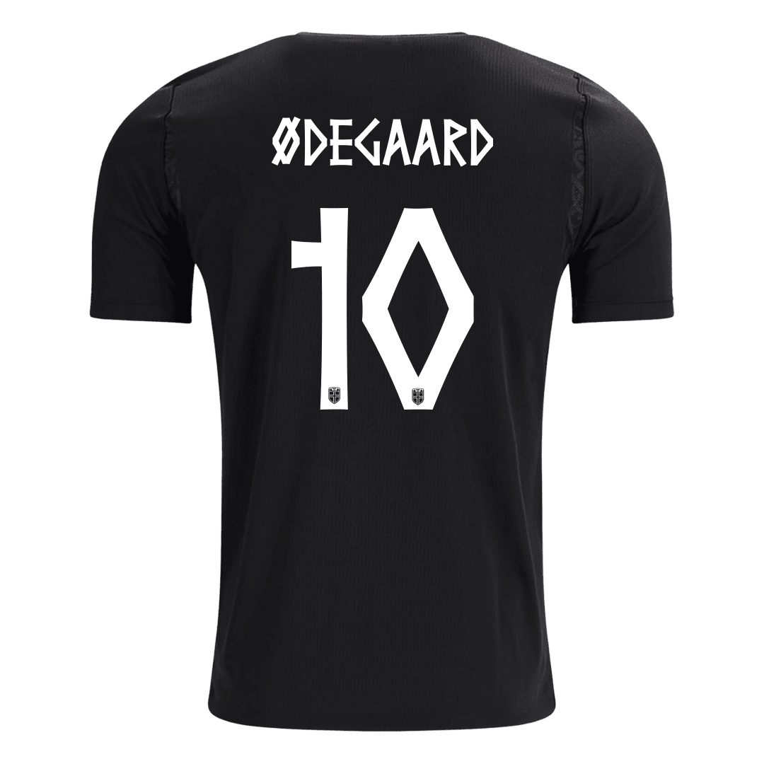 ØDEGAARD #10 Norway Fora Copa do Mundo Camisa 2026 Preto