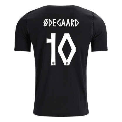 ØDEGAARD #10 Norway Fora Copa do Mundo Camisa 2026 Preto
