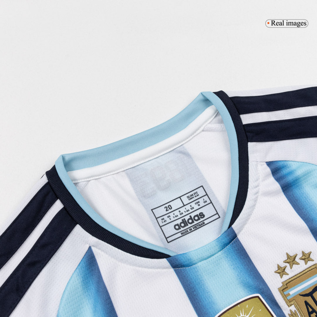 J.ÁLVAREZ #9 Argentina Infantil Casa Copa do Mundo Conjunto(Camisa+Calção) 2026